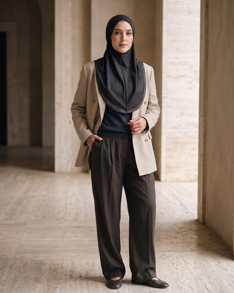 Bergo Kerudung Instan Slip On Tapis Sudut 4